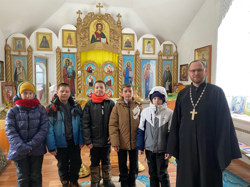 В храме преподобного Сергия Радонежского села Новозыково прошел урок для учеников школы