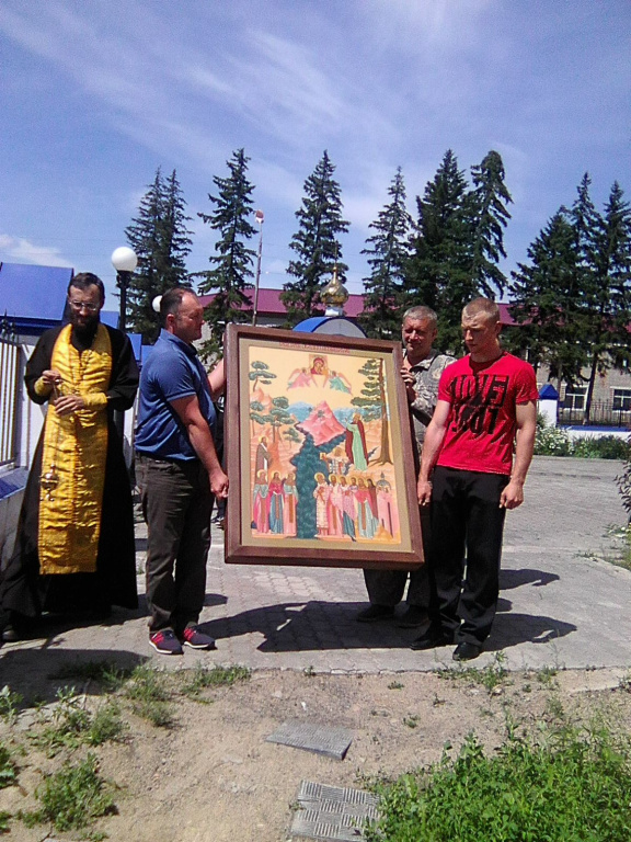 Икона Алтайских святых в Ельцовском благочинии