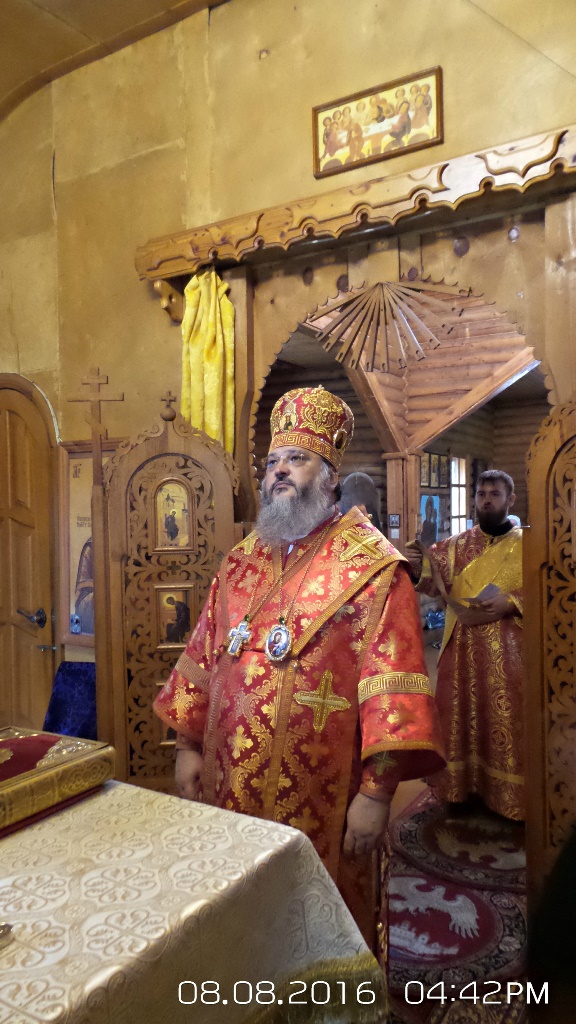 Накануне дня памяти великомученика Пантелеимона епископ Серапион совершил всенощное бдение в храме святых апостолов Петра и Павла села Ельцовка