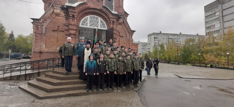 В Бийской епархии юные казаки кадетской школы приняли присягу