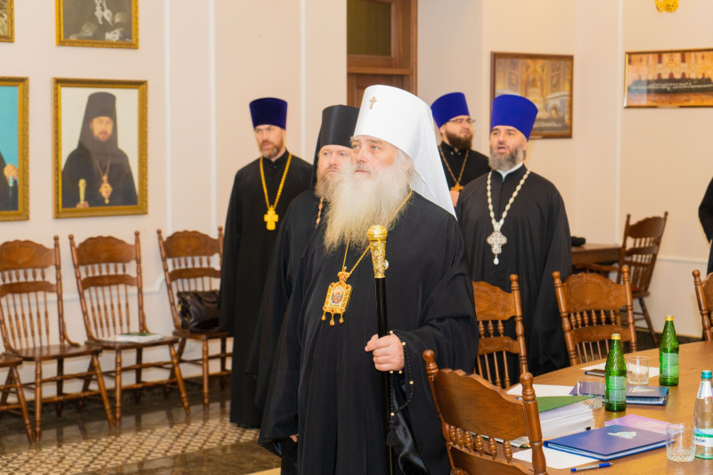 Епископ Серафим принял участие в заседании архиерейского совета Алтайской митрополии