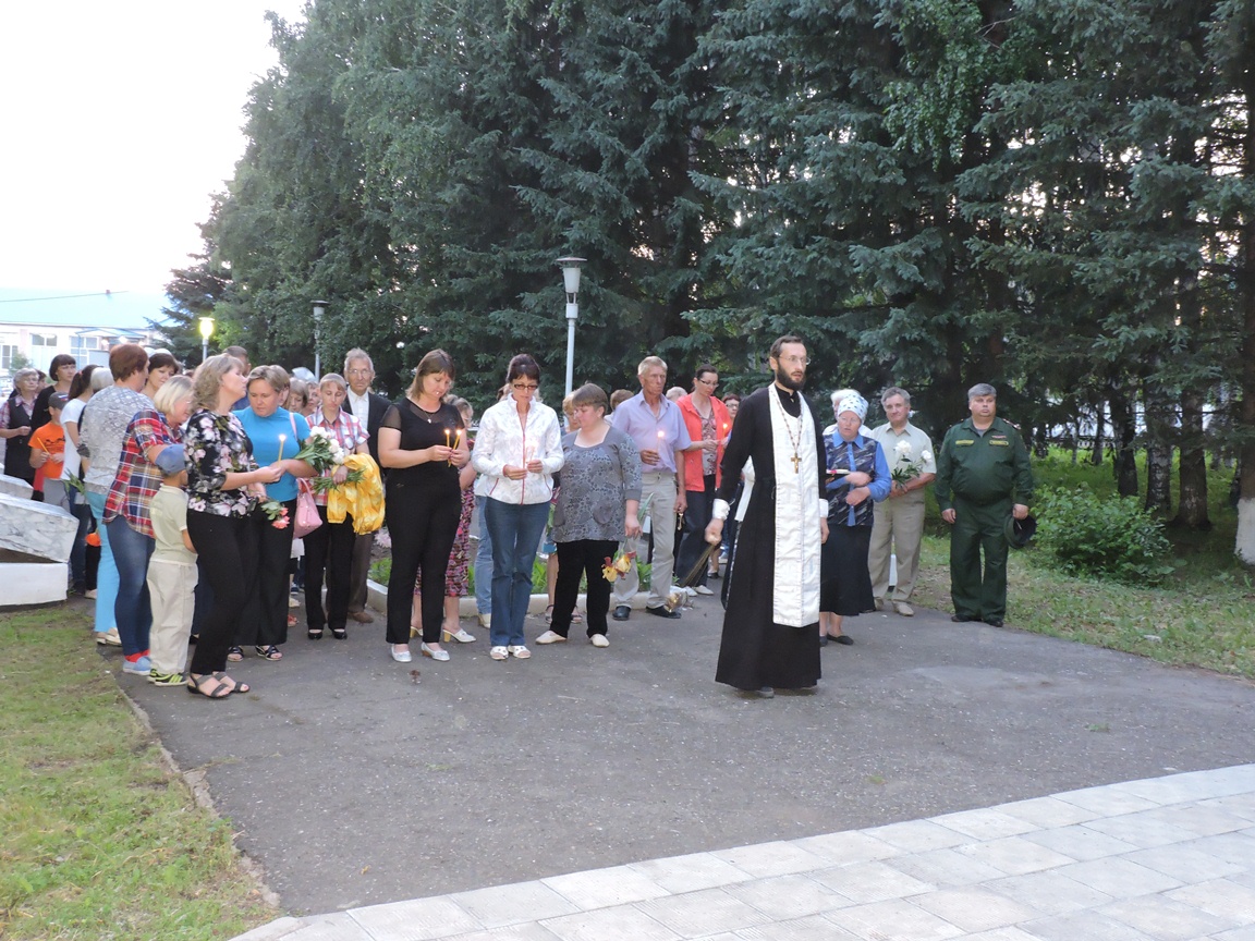 День памяти и скорби в селе Ельцовка