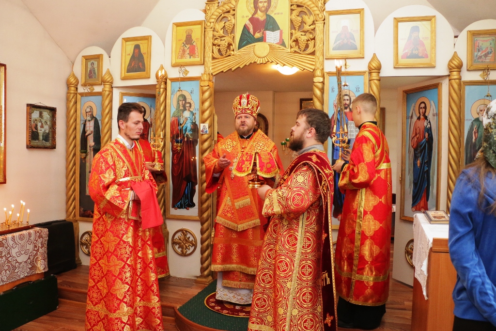 Архиерейское богослужение в селе Новозыково