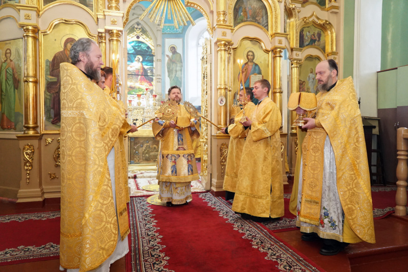 Епископ Серафим совершил Божественную литургию в 18-ю Неделю по Пятидесятнице