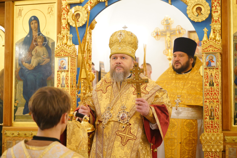 В Неделю 29-ю по Пятидесятнице епископ Серафим совершил Божественную литургию в храме мученицы Татианы села Новотырышкино